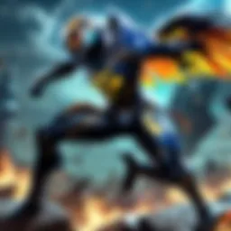 Talon R utilizing his signature abilities in action during a match.