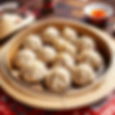 Artistic presentation of xlb xiao long bao