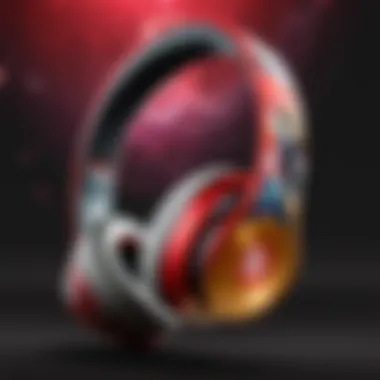Personalization Process for Beats Solo Pro Headphones An individual applying a skin to Beats Solo Pro headphones, highlighting the personalization process.