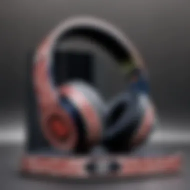 Intricate Design Patterns on Beats Solo Pro Skin Close-up view of a Beats Solo Pro headphone skin showcasing intricate design patterns.