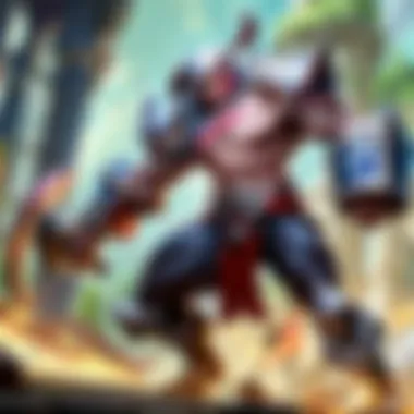 Beginner Champion in Action Gameplay scene featuring a beginner champion in action