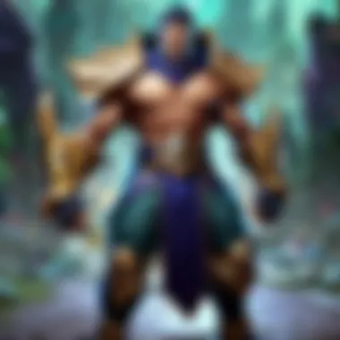 Champion Abilities in Top Lane An iconic top laner showcasing powerful abilities in League of Legends