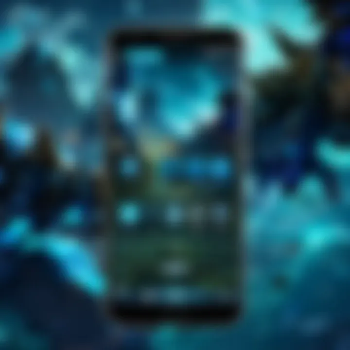 Visual depiction of Blue Vod Apk user interface showcasing sleek design