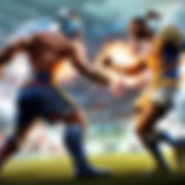 Battle of Titans: Intense Player Duel in Champions League Champions League players in a fierce duel