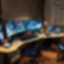 Chawy showcasing his gaming setup and strategy