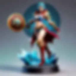 A beautifully crafted figurine of a popular League of Legends champion