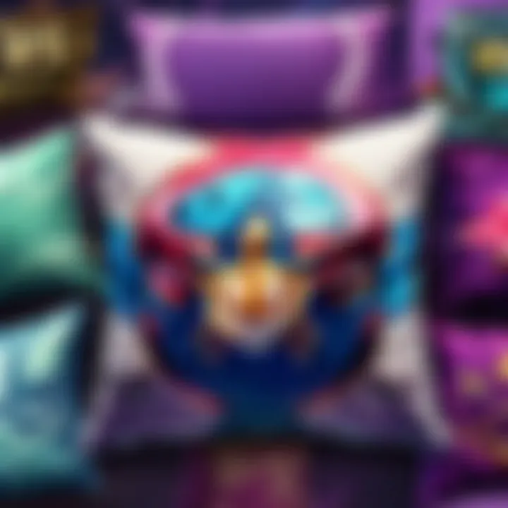 Illustration showcasing the cult following of LoL pillows among fans