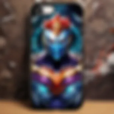 Customized League of Legends phone case showcasing favorite in-game character