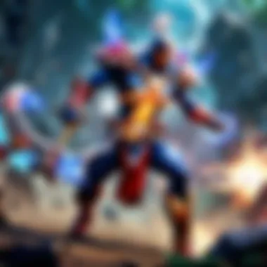DC Kalis in Combat A dynamic portrayal of DC Kalis in action, showcasing abilities.