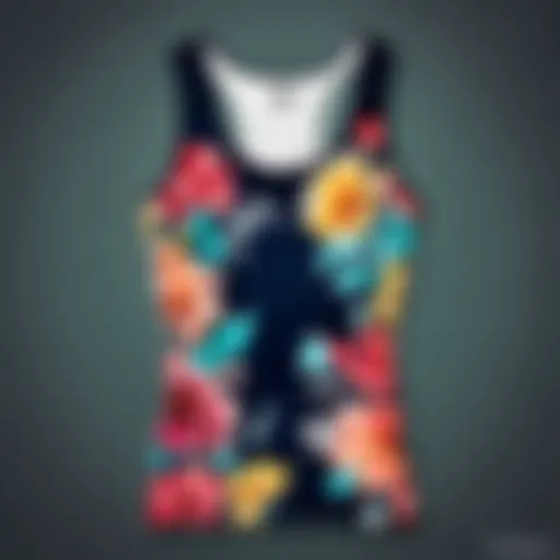 Elegant Belk Tank Top in Floral Pattern