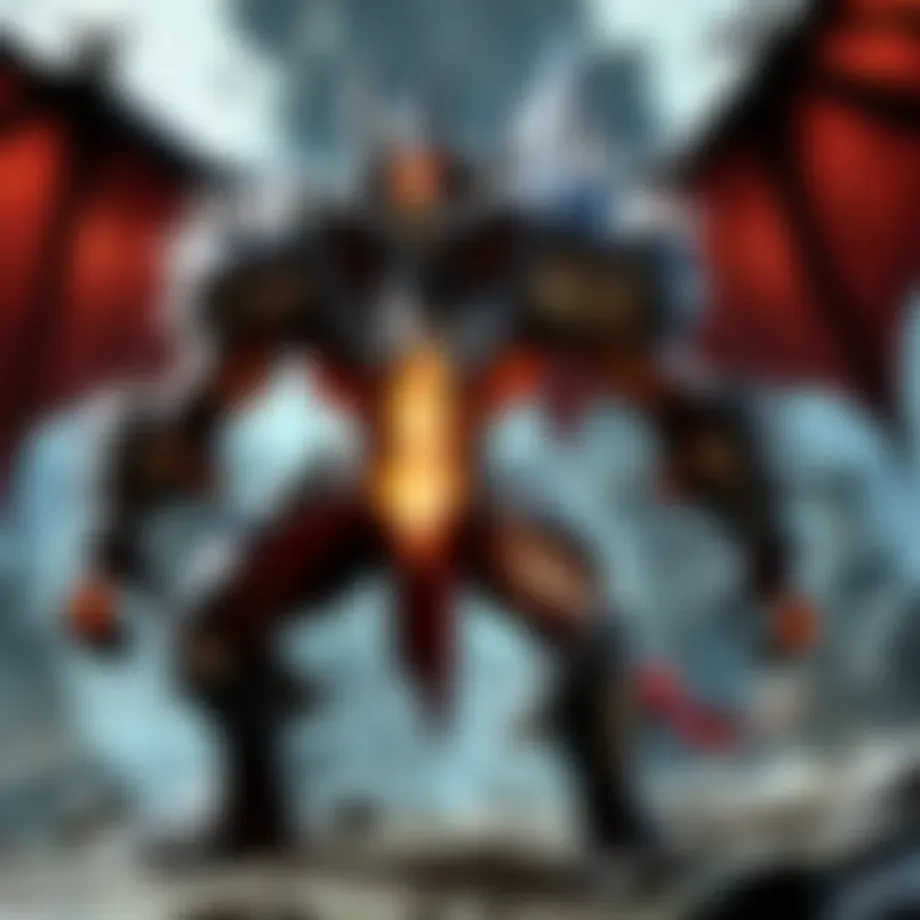 Conceptual illustration of Dragonstrike mechanics in League of Legends