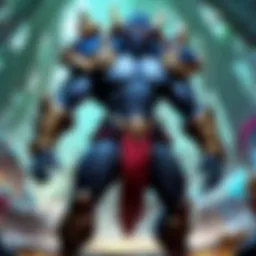 Abstract artistic representation of digital gaming world