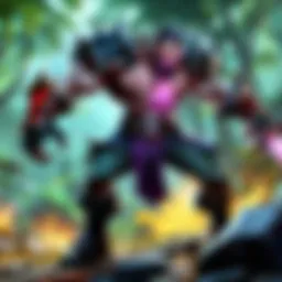 Dynamic gameplay in a MOBA environment