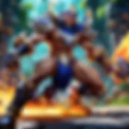 Competitive gaming scene featuring League of Legends