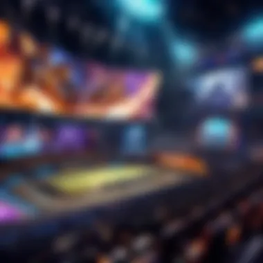 Esports arena competition art