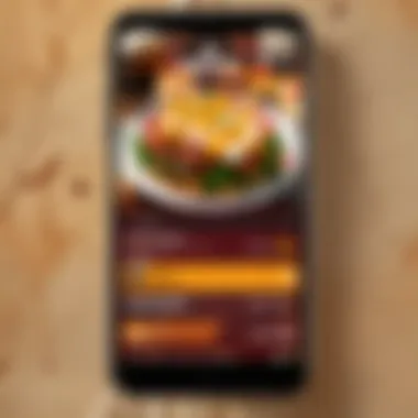 Digital interface showcasing Grubhub app with First Watch menu