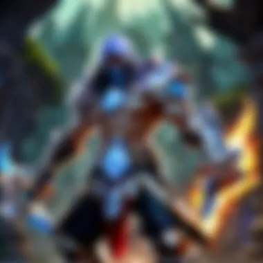 Guardian of Arcane Secrets Enigmatic character holding a mythical artifact against a mystical backdrop