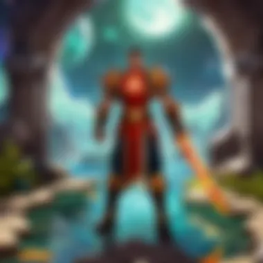 Celestial Realm of Runeterra Mystical Runeterra landscape with shimmering celestial beings