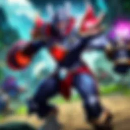 League of Legends gameplay on iPad showcasing vibrant graphics and character interactions