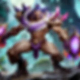 A vibrant League of Legends match in action