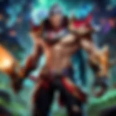 Engaging Gameplay on iOS A mobile screen displaying League of Legends gameplay