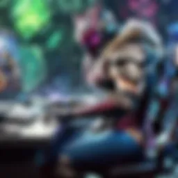 A gamer immersed in League of Legends gameplay with a Prime Gaming overlay