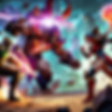 An engaging screenshot from a League of Legends gameplay video showcasing a pivotal team fight.