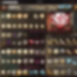 A detailed view of the League of Legends Shop interface showcasing various sections.