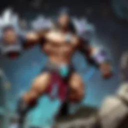 Visual depiction of stone skin mechanics in gameplay