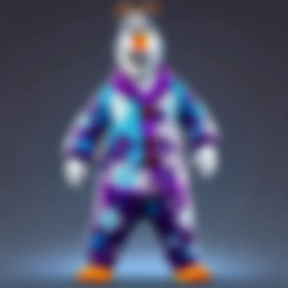 Playful design of Olaf pajamas showcasing vibrant colors