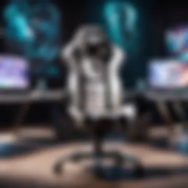 Aesthetic Appeal of Secretlab Chairs for League of Legends Fans Aesthetic display of Secretlab chairs with League of Legends branding