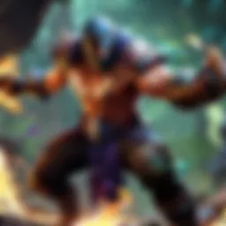 Jax executing a dodge maneuver in a League of Legends match