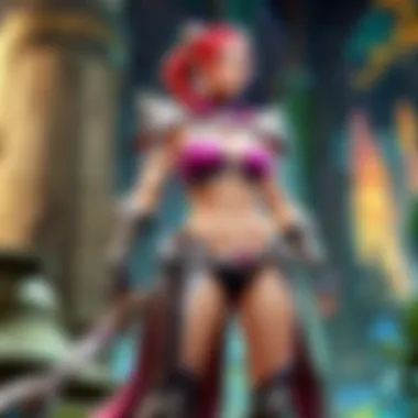 Narrative Depth in League of Legends An engaging scene highlighting the narrative aspects of League of Legends through cinematic visuals.