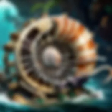 Nautilus Habitat The natural habitat of nautilus in a vibrant coral reef ecosystem