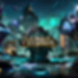 Illustration of a futuristic gaming interface