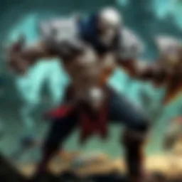 Dynamic interaction between champions in League of Legends showcasing counterplay