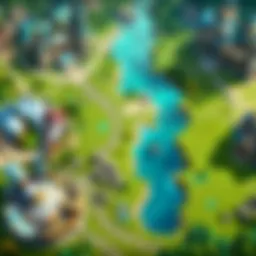 Intricate League of Legends Map