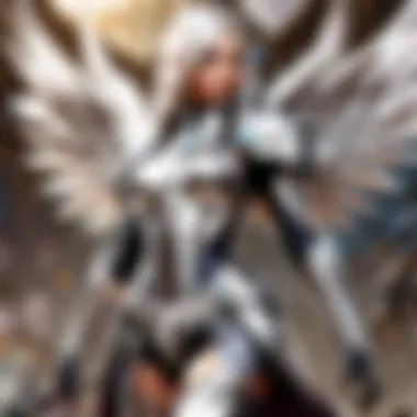 Majestic Silver Kayle Illustration Exquisite Silver Kayle Artwork