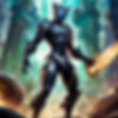 Virtual Reality Experience in League of Legends Playoffs Illustration depicting a futuristic virtual reality scene