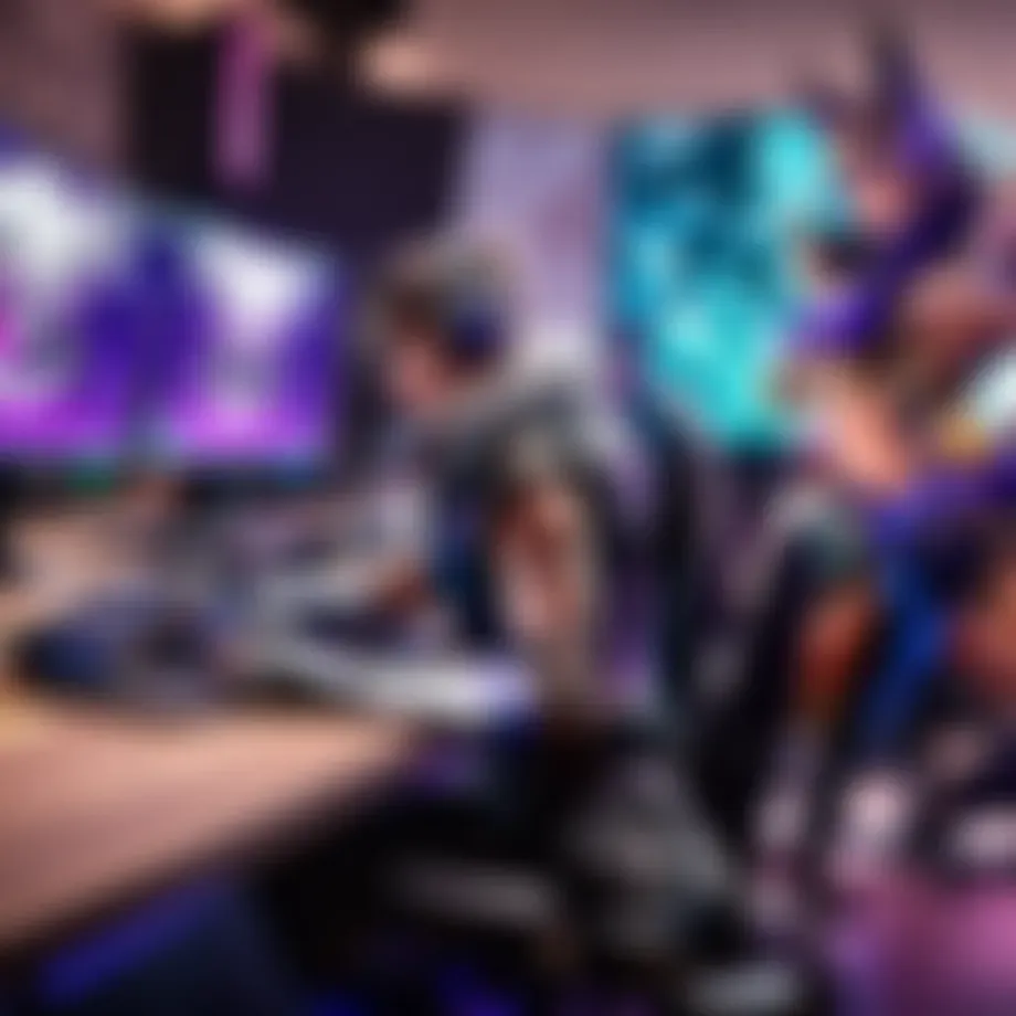 Engaging GCU esports team members strategizing during a practice session