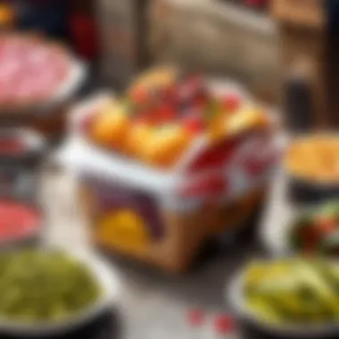 Strategic Brilliance: Grubhub's Market Approach Illustration showcasing Grubhub's market strategies