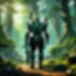 Illustration depicting a mystical forest setting in League of Legends