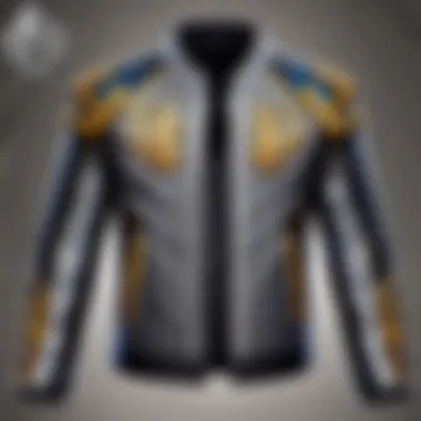 Intricate stitching pattern of the Champion Quest Jacket