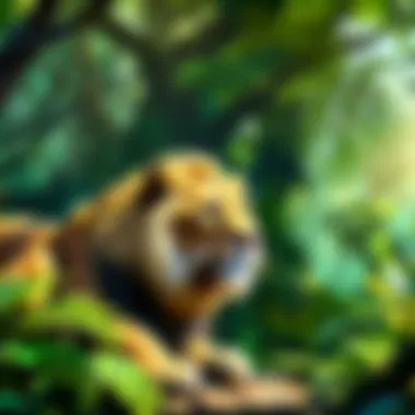 Jungle Adventure backdrop to immerse players in the game theme