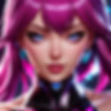 Examination of K/DA Evelynn Contact Lenses Functionality Comparison between regular contact lenses and K/DA Evelynn contact lenses