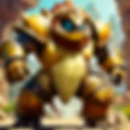 The iconic King Rammus character in action during gameplay