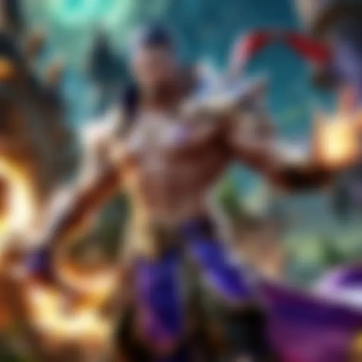 Mystical League of Legends Champion casting powerful spells