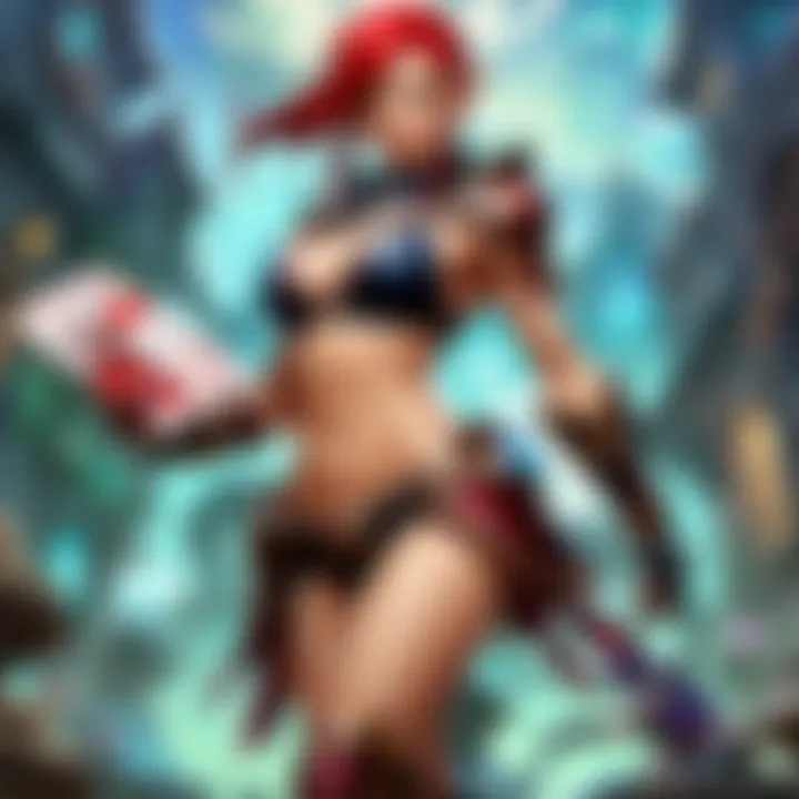 League of Legends in-game characters with gift cards