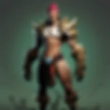 Embrace Minimalism with Character Designs Minimalist League of Legends character wall decal