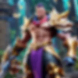 Abstract representation of League of Legends mobile game characters